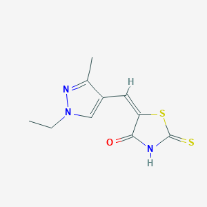 5-[(1-ethyl-3-methyl-1H-pyrazol-4-yl)methylene]-2-mercapto-1,3-thiazol-4(5H)-one