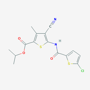 isopropyl 5-{[(5-chloro-2-thienyl)carbonyl]amino}-4-cyano-3-methyl-2-thiophenecarboxylate