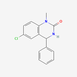 molecular formula C15H13ClN2O B3484607 6-chloro-1-methyl-4-phenyl-3,4-dihydro-2(1H)-quinazolinone CAS No. 26772-95-2