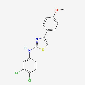 molecular formula C16H12Cl2N2OS B3484615 N-(3,4-dichlorophenyl)-4-(4-methoxyphenyl)-1,3-thiazol-2-amine 