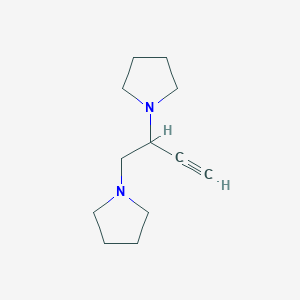 molecular formula C12H20N2 B3484624 1,1'-(1-butyne-3,4-diyl)dipyrrolidine 