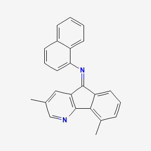 molecular formula C24H18N2 B3484665 (3,9-dimethyl-5H-indeno[1,2-b]pyridin-5-ylidene)1-naphthylamine 