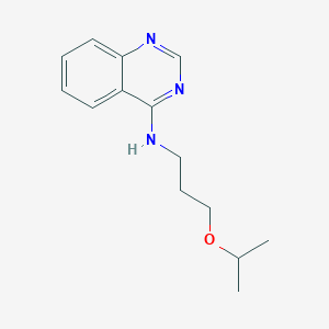 molecular formula C14H19N3O B348468 N-[3-(propan-2-yloxy)propyl]quinazolin-4-amine CAS No. 69324-68-1