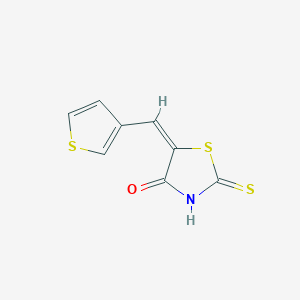 molecular formula C8H5NOS3 B3484686 5-(3-thienylmethylene)-2-thioxo-1,3-thiazolidin-4-one 