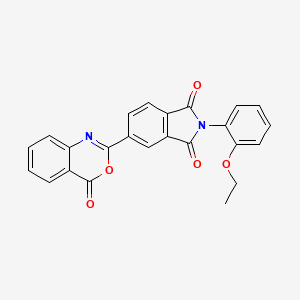 molecular formula C24H16N2O5 B3484696 2-(2-ethoxyphenyl)-5-(4-oxo-4H-3,1-benzoxazin-2-yl)-1H-isoindole-1,3(2H)-dione 