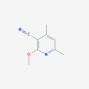 molecular formula C9H10N2O B348473 2-甲氧基-4,6-二甲基烟腈 CAS No. 65515-39-1