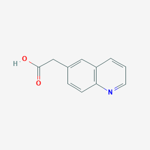 molecular formula C11H9NO2 B348477 2-(Quinolin-6-YL)acetic acid CAS No. 5622-34-4