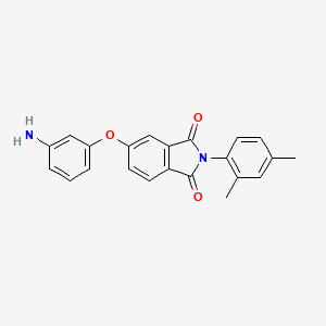 molecular formula C22H18N2O3 B3484800 5-(3-aminophenoxy)-2-(2,4-dimethylphenyl)-1H-isoindole-1,3(2H)-dione 