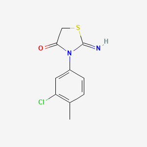 3-(3-chloro-4-methylphenyl)-2-imino-1,3-thiazolidin-4-one