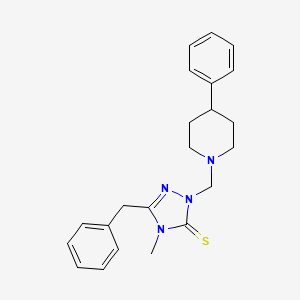 5-benzyl-4-methyl-2-[(4-phenyl-1-piperidinyl)methyl]-2,4-dihydro-3H-1,2,4-triazole-3-thione