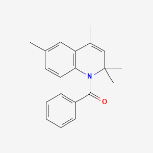 molecular formula C20H21NO B3484853 1-benzoyl-2,2,4,6-tetramethyl-1,2-dihydroquinoline 