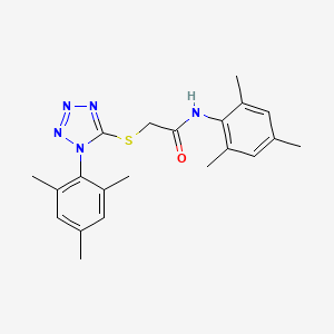 molecular formula C21H25N5OS B3484895 N-mesityl-2-[(1-mesityl-1H-tetrazol-5-yl)thio]acetamide 