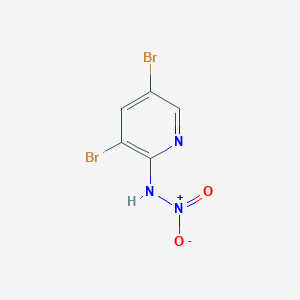 molecular formula C5H3Br2N3O2 B3484901 3,5-dibromo-N-nitropyridin-2-amine 