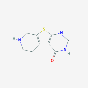 molecular formula C9H9N3OS B348493 5,6,7,8-Tetrahydropyrido[4',3':4,5]thieno[2,3-d]pyrimidin-4(3h)-one 