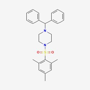 molecular formula C26H30N2O2S B3484974 1-(diphenylmethyl)-4-(mesitylsulfonyl)piperazine CAS No. 5854-47-7