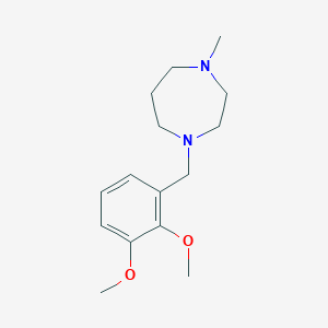 molecular formula C15H24N2O2 B3484987 1-(2,3-dimethoxybenzyl)-4-methyl-1,4-diazepane 