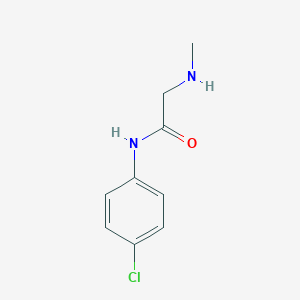 molecular formula C9H11ClN2O B348505 N-(4-chlorophenyl)-2-(methylamino)acetamide CAS No. 900641-68-1