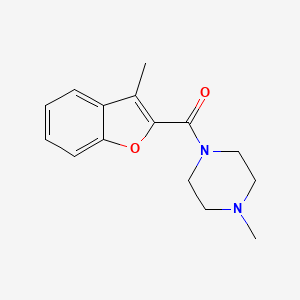 1-methyl-4-[(3-methyl-1-benzofuran-2-yl)carbonyl]piperazine