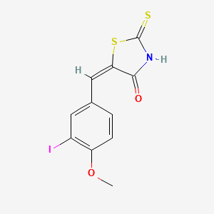 5-(3-iodo-4-methoxybenzylidene)-2-thioxo-1,3-thiazolidin-4-one