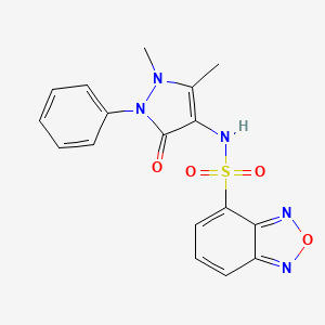 N-(1,5-dimethyl-3-oxo-2-phenyl-2,3-dihydro-1H-pyrazol-4-yl)-2,1,3-benzoxadiazole-4-sulfonamide