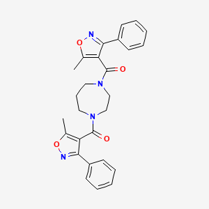 1,4-bis[(5-methyl-3-phenyl-4-isoxazolyl)carbonyl]-1,4-diazepane