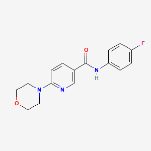 N-(4-fluorophenyl)-6-(morpholin-4-yl)pyridine-3-carboxamide