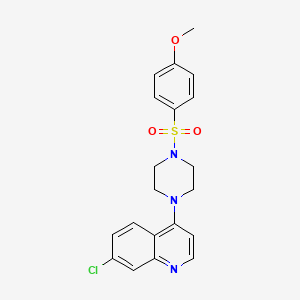 7-chloro-4-{4-[(4-methoxyphenyl)sulfonyl]-1-piperazinyl}quinoline