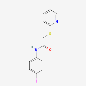 molecular formula C13H11IN2OS B3485175 N-(4-iodophenyl)-2-(pyridin-2-ylthio)acetamide 