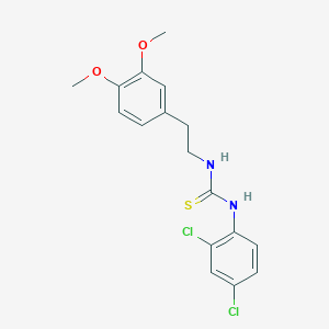 molecular formula C17H18Cl2N2O2S B3485189 N-(2,4-dichlorophenyl)-N'-[2-(3,4-dimethoxyphenyl)ethyl]thiourea 