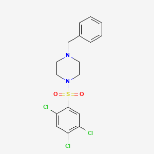 1-benzyl-4-[(2,4,5-trichlorophenyl)sulfonyl]piperazine