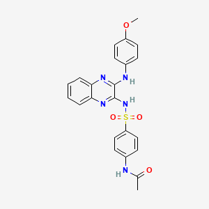 N-(4-(N-(3-((4-Methoxyphenyl)amino)quinoxalin-2-yl)sulfamoyl)phenyl)acetamide