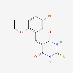 5-(5-bromo-2-ethoxybenzylidene)-2-thioxodihydro-4,6(1H,5H)-pyrimidinedione