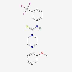 4-(2-methoxyphenyl)-N-[3-(trifluoromethyl)phenyl]piperazine-1-carbothioamide