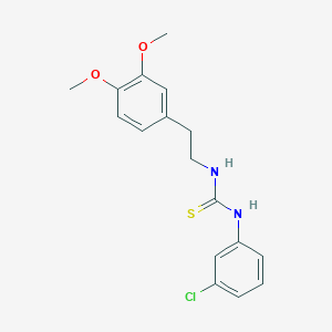 N-(3-chlorophenyl)-N'-[2-(3,4-dimethoxyphenyl)ethyl]thiourea