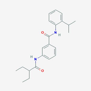 3-(2-ETHYLBUTANAMIDO)-N-[2-(PROPAN-2-YL)PHENYL]BENZAMIDE