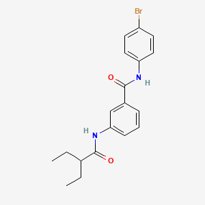 N-(4-bromophenyl)-3-[(2-ethylbutanoyl)amino]benzamide