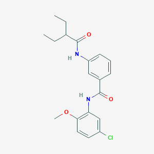 N-(5-chloro-2-methoxyphenyl)-3-[(2-ethylbutanoyl)amino]benzamide