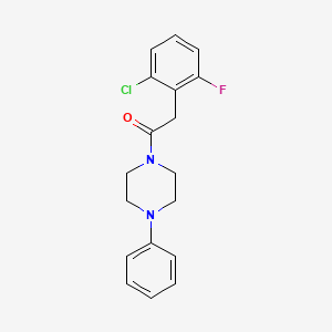 2-(2-Chloro-6-fluorophenyl)-1-(4-phenylpiperazin-1-yl)ethanone