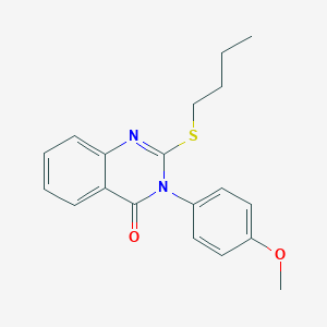 molecular formula C19H20N2O2S B348532 2-(butylsulfanyl)-3-(4-methoxyphenyl)-4(3H)-quinazolinone CAS No. 1046-13-5