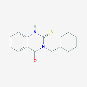 molecular formula C15H18N2OS B348534 3-(cyclohexylmethyl)-2-sulfanyl-4(3H)-quinazolinone CAS No. 331971-81-4