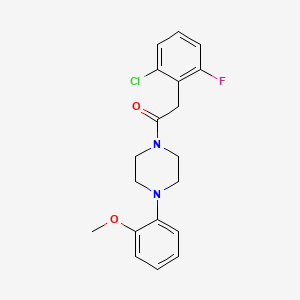 2-(2-CHLORO-6-FLUOROPHENYL)-1-[4-(2-METHOXYPHENYL)PIPERAZIN-1-YL]ETHAN-1-ONE