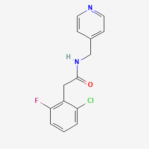 2-(2-chloro-6-fluorophenyl)-N-(pyridin-4-ylmethyl)acetamide