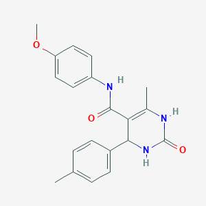 N-(4-methoxyphenyl)-6-methyl-2-oxo-4-(p-tolyl)-1,2,3,4-tetrahydropyrimidine-5-carboxamide