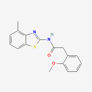 2-(2-methoxyphenyl)-N-(4-methyl-1,3-benzothiazol-2-yl)acetamide