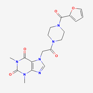 7-{2-[4-(2-furoyl)-1-piperazinyl]-2-oxoethyl}-1,3-dimethyl-3,7-dihydro-1H-purine-2,6-dione