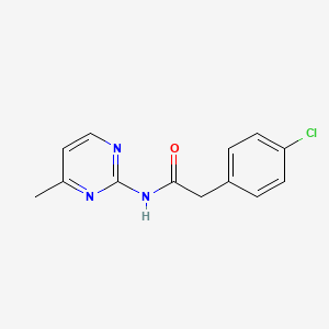 2-(4-chlorophenyl)-N-(4-methyl-2-pyrimidinyl)acetamide