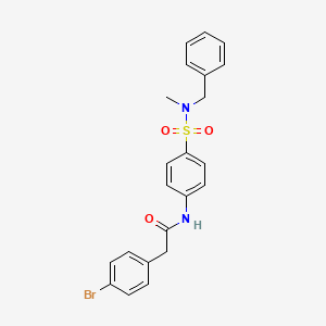 N-(4-{[benzyl(methyl)amino]sulfonyl}phenyl)-2-(4-bromophenyl)acetamide