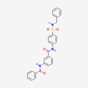 3-(benzoylamino)-N-(4-{[benzyl(methyl)amino]sulfonyl}phenyl)benzamide