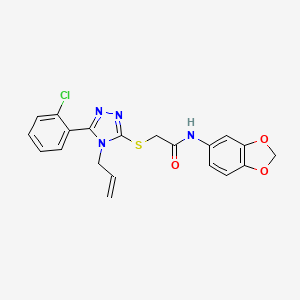 2-{[4-allyl-5-(2-chlorophenyl)-4H-1,2,4-triazol-3-yl]thio}-N-1,3-benzodioxol-5-ylacetamide