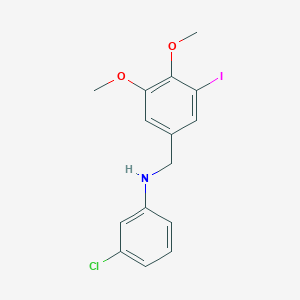 (3-chlorophenyl)(3-iodo-4,5-dimethoxybenzyl)amine